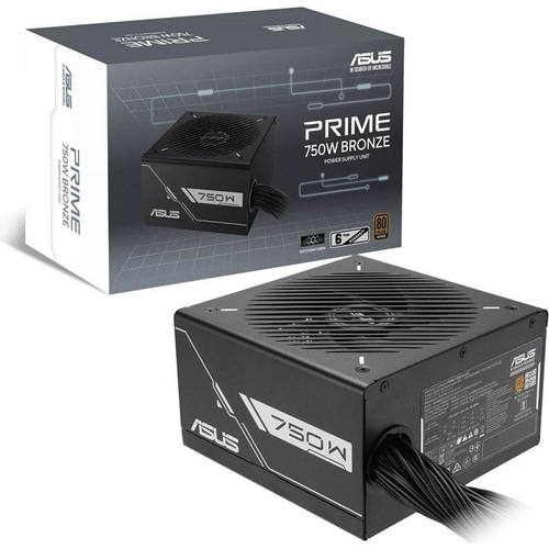 Блок питания ASUS 750W PRIME-750B-BLACK, 16 Pin PCIe 5.0, 80 PLUS Bronze (90YE00Y0-B0NA00)