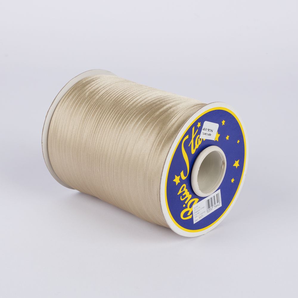 Косая бейка атласная 15 мм / 132±1 метра, В021 св.св. оливковый, NGK-15P