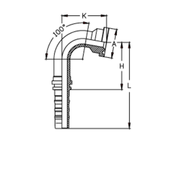 Фитинг DN 25 SFL 1 44.5 (100) CS