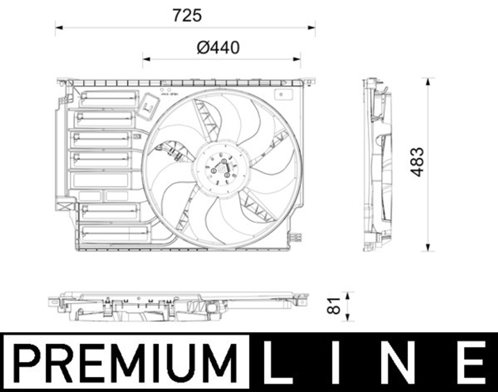 MAHLE - CFF665000P-MAH - Fan, engine cooling