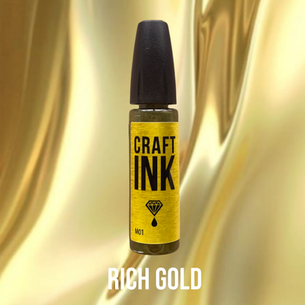 Cпиртовые чернила Craft INK (носик игла), Rich Gold
