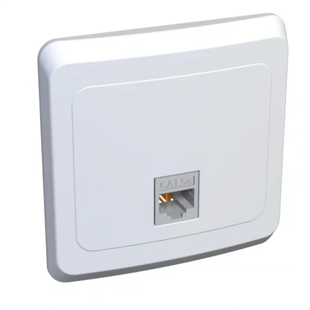 ЭТЮД С/У РОЗЕТКА компьютерная RJ45 кат.5e, БЕЛЫЙ