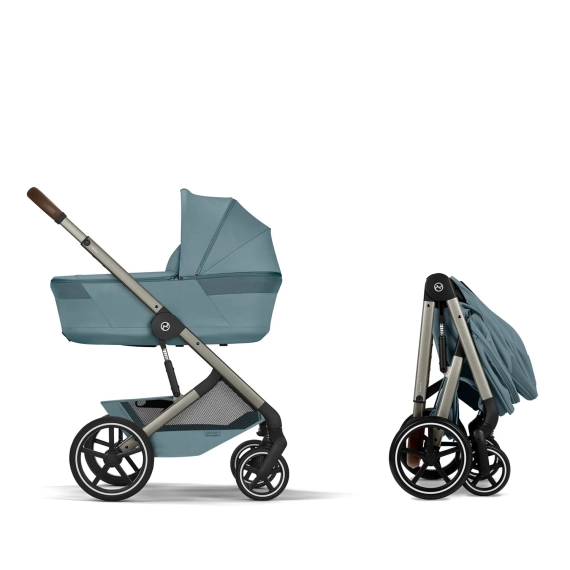 Детская коляска Cybex Balios S Lux TPE 2 в 1 Stormy Blue