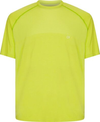 Мужская теннисная футболка Calvin Klein Seamless SS T-shirt - зеленый
