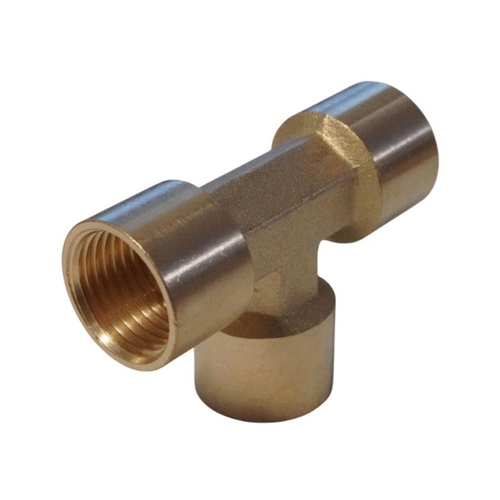 WDK-43PFB Фитинг T - образный, резъба 1/2" PT,  F-F-F (внутренний), латунь