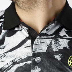 Мужское теннисное поло BIDI BADU Idir Tech Polo Special Edition Men - Black, White