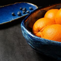 Блюдо овальное 51*29 см h12 см глубокое 5,5 л Aqua Blue Style Buffet P.L. [1]