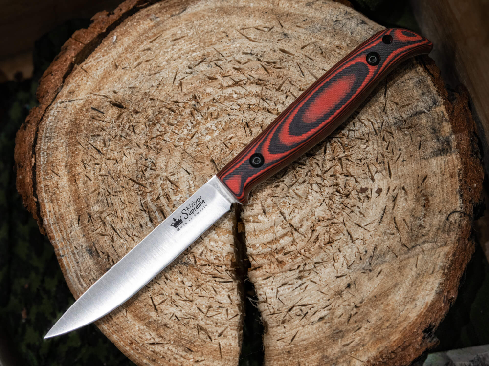 Туристический нож Companero AUS-10Co (Cryo) Black-Red G10