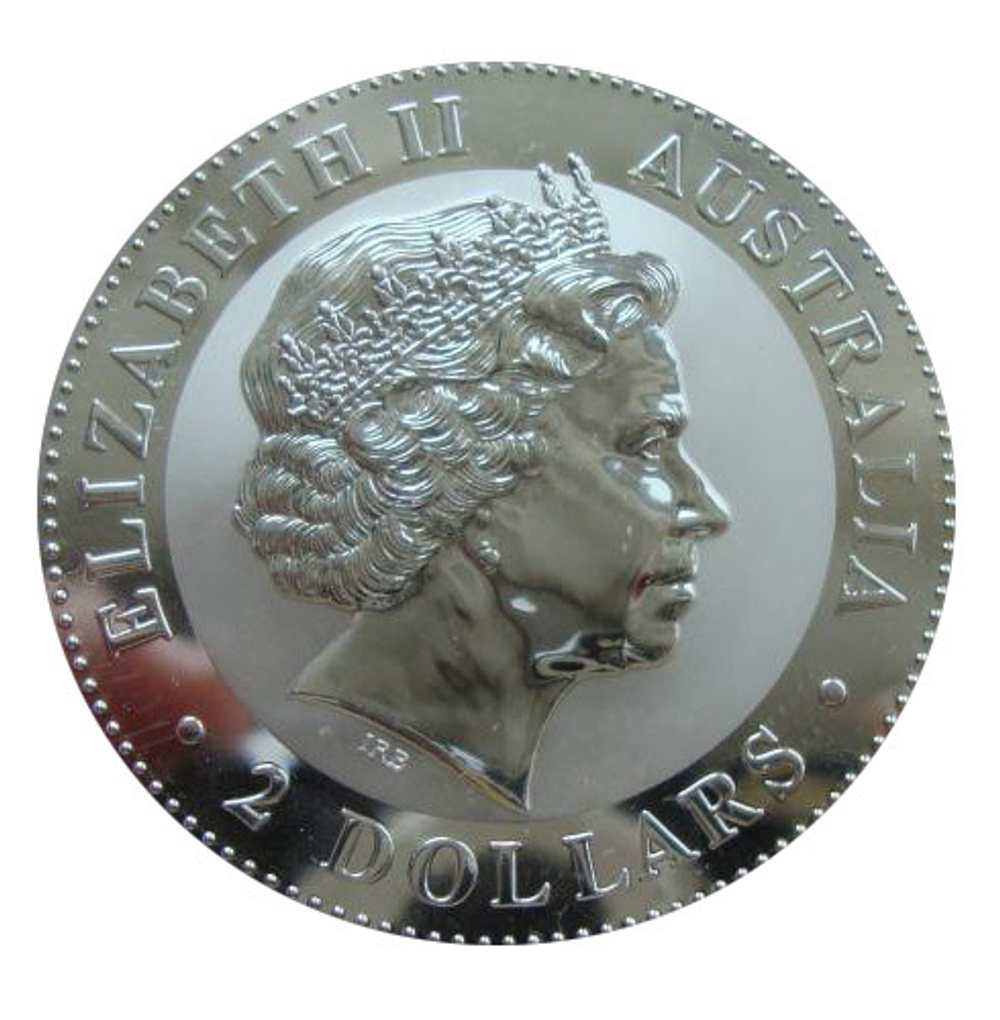 Австралия 2 доллара 2003 Год козы Лунный календарь Лунар 1 СЕРЕБРО