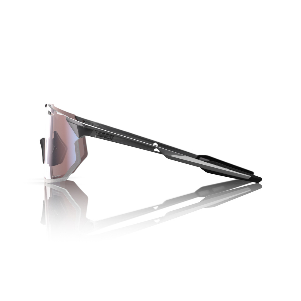 Спортивные очки 100% HYPERCRAFT SQ Gloss Light Grey - Rose Gold Mirror Photochromic Lens