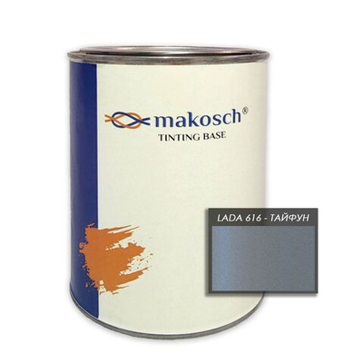 Автоэмаль makosch/LADA Vesta 616, Базовая эмаль, серый, 800мл.