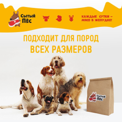 Лакомства для собак Сытый пёс / Семенники говяжьи ломтики / 1000 грамм