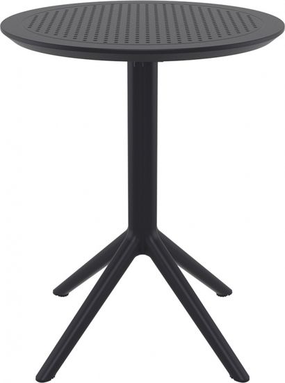 Стол пластиковый складной Sky Folding Table Ø60 черный