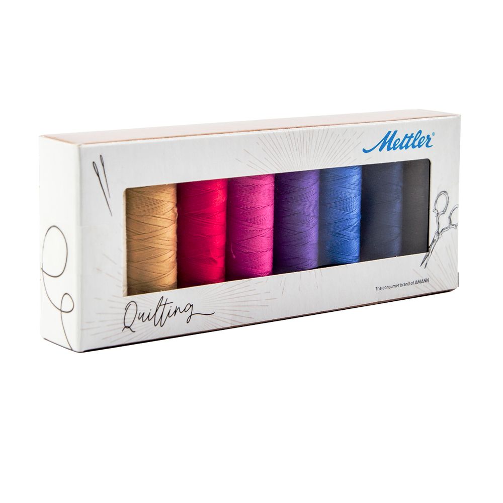 Нитки швейные (набор) Mettler Silk Finish в подарочной упаковке, 8 катушек, SFCQ89136-KIT