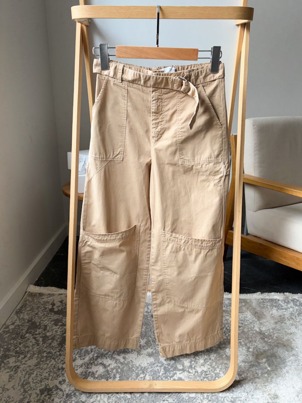 Хлопковые брюки Zara, 164