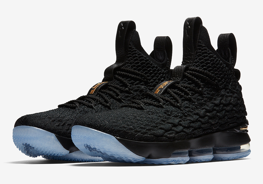 Nike LeBron 15 Black/Metallic Gold