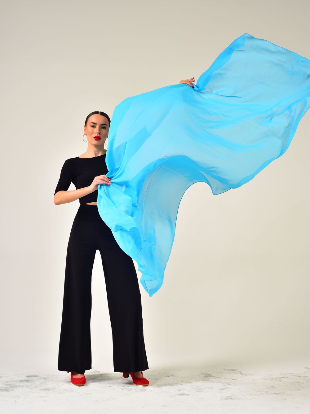 Шаль для восточных танцев Dance Every Wear SM7907 016, голубой