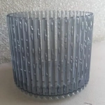 Кашпо для цветов пластиковое 1,8л d-14см «Южное» прозрачно-антрацитовый
