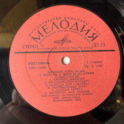Винтажная виниловая пластинка LP Франсис Гойя Francis Goya (СССР 1981)