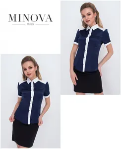 Блуза 1051-синий Minova