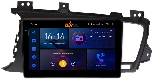 Магнитола для KIA Optima 3 2011-2013 TF - AIROC 2K RI-2322 Android 12, Быстрая, QLed+2K, CarPlay, SIM-слот