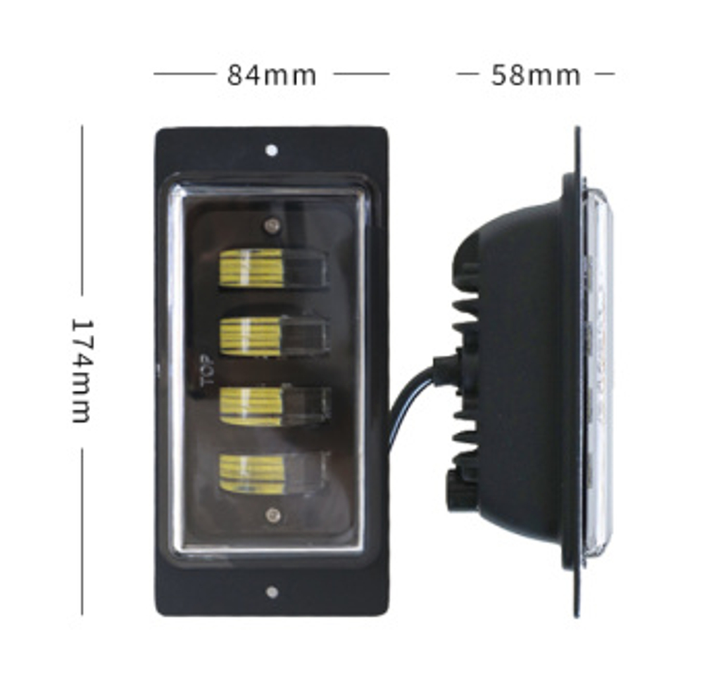 ПТФ LED 2110 9-30V 40W (W) 4линз 1реж (пара) RuZoom 2110-LEDRU