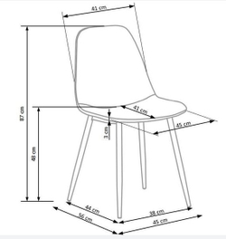 Стул HALMAR K417 темно-зеленый/черный