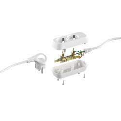 Удлинитель электрический ЭРА UDL-10-250-E Greenline 2 розетки с заземлением 5м ПВС 3x0.75мм2 | Электротовары