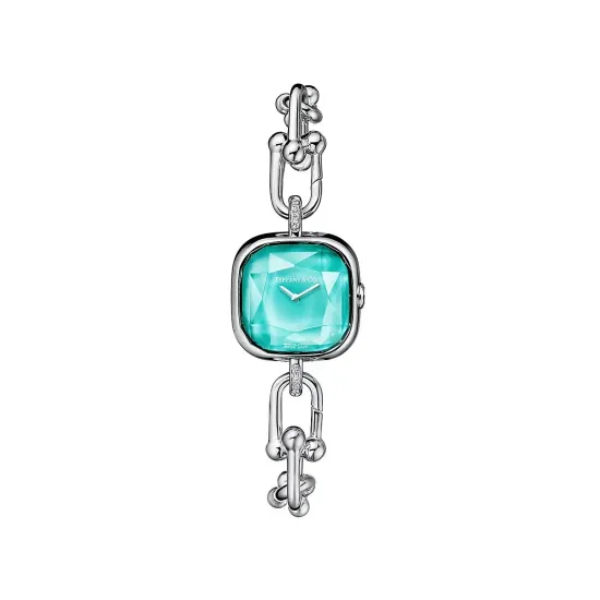 Tiffany HardWear Watch in Sterling Silver and Steel with Diamonds