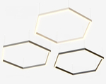 Подвесной LED светильник шестиугольный LP85-ARENA6-1000 158Вт (сегмент 1004 мм) 4000К 14536Лм белый 2008х2008х80мм DARKLUM