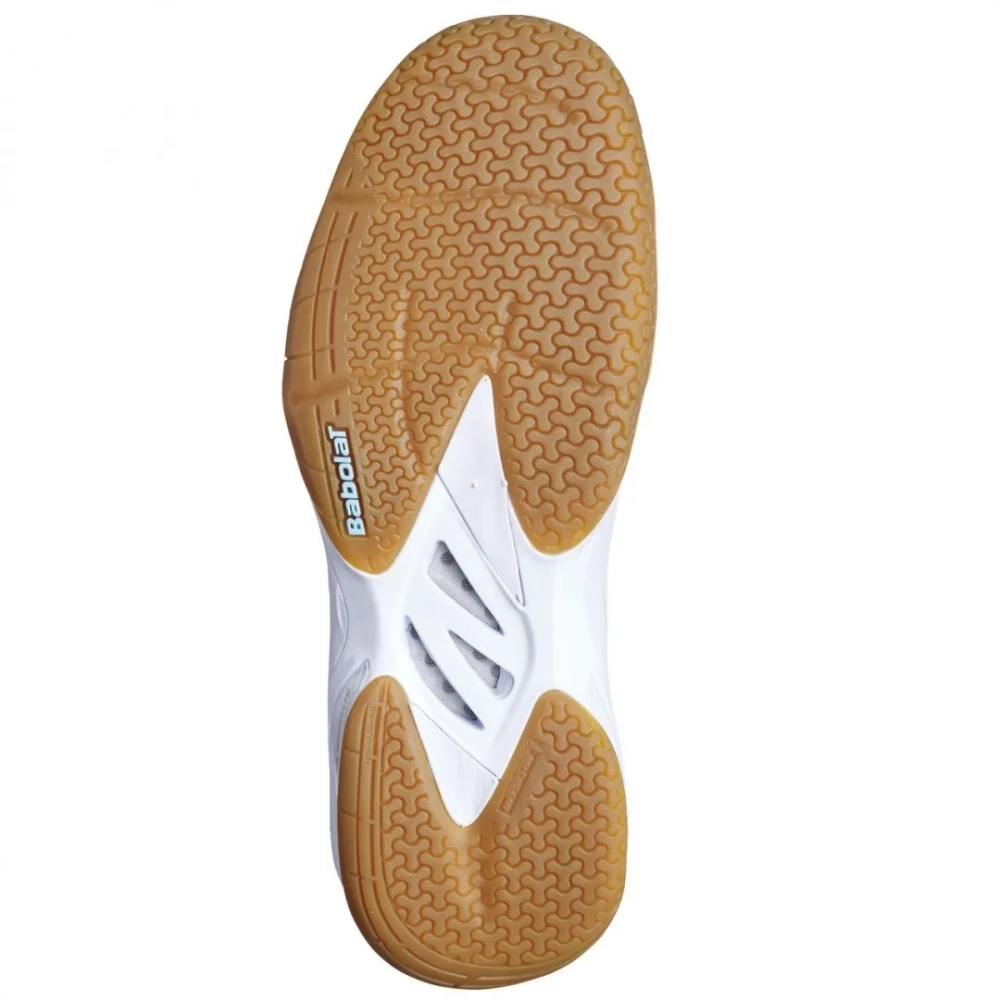 Женские кроссовки для бадминтона/сквоша Babolat Shadow Spirit - white/light blue