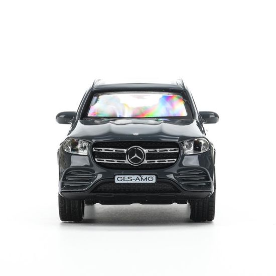 Машина металл MERCEDES-BENZ gls class amg 12см, дв,баг,ин,серый, кор. Технопарк