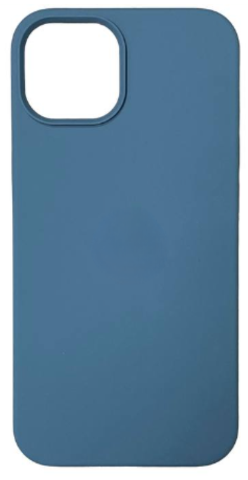 Чехол-накладка  i-Phone 13 Silicone icase  №35 космо-голубая