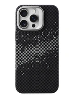 Чехол накладка iPhone 15 Pro 6.1" Gurdini Carbon Design (Magsafe & Lense holder) Galaxy Black