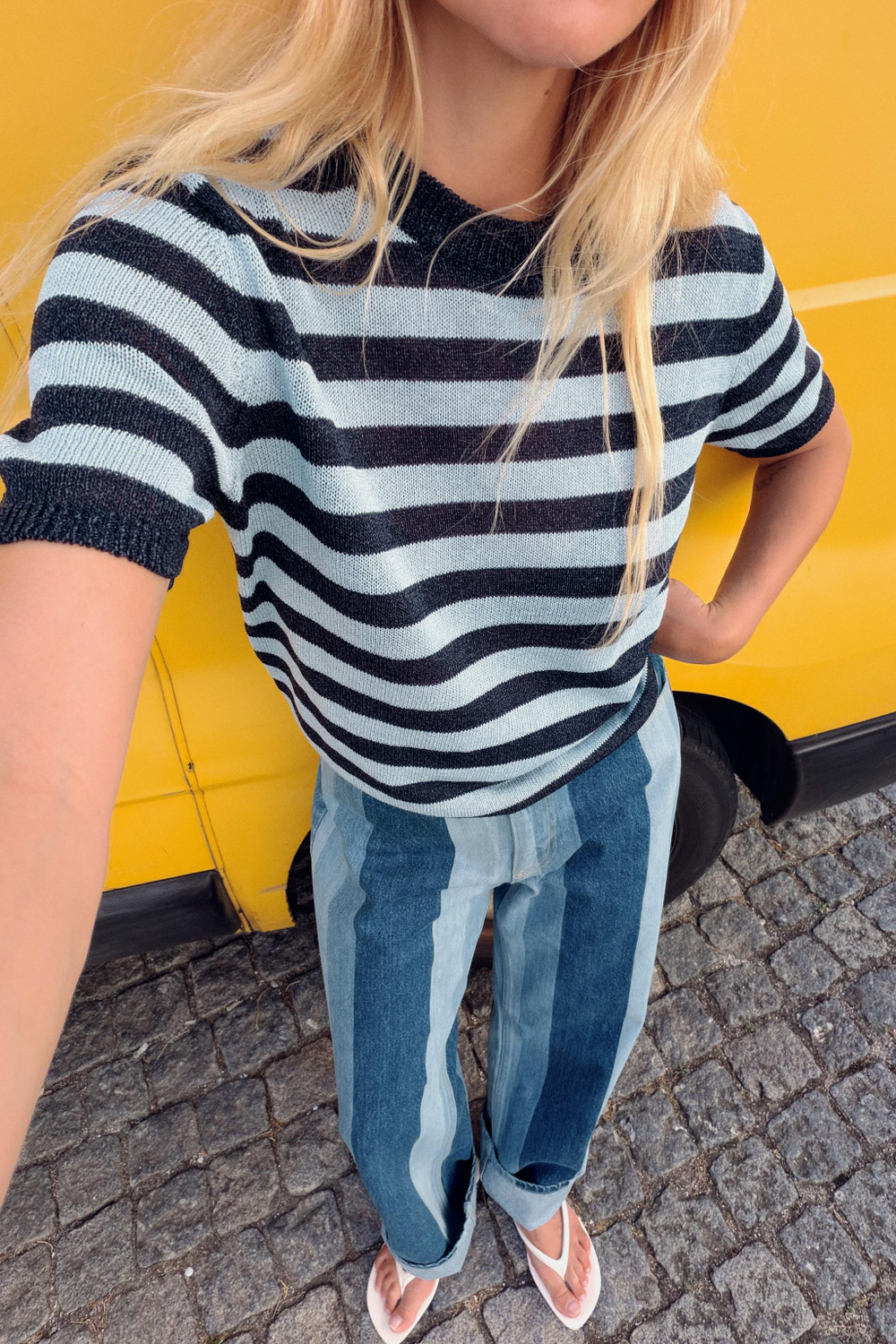 ТРИКОТАЖНЫЙ ТОП С КОРОТКИМИ РУКАВАМИ — ZARA