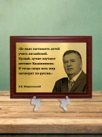 Плакетка сувенирная "Жириновский".