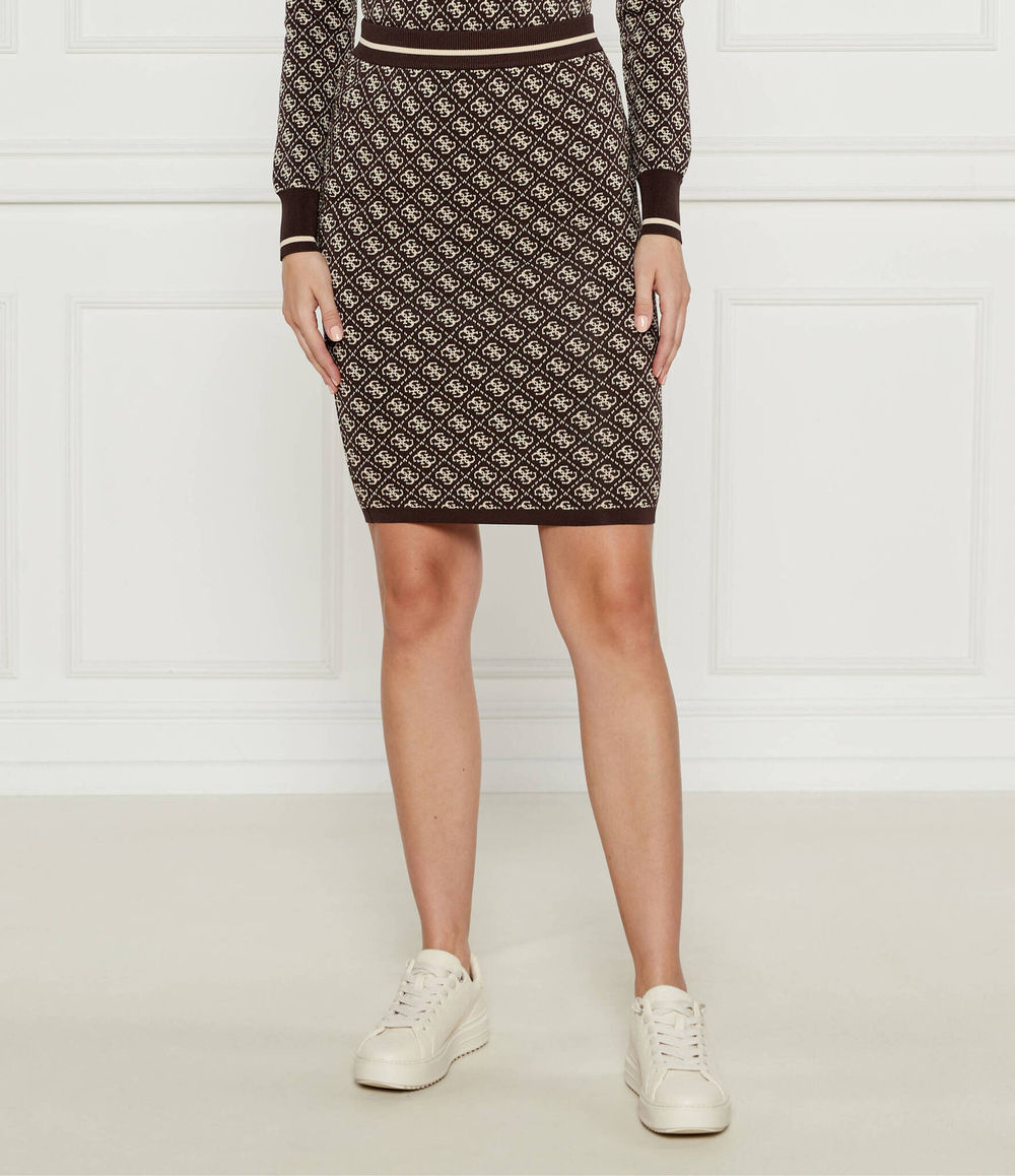 Юбка LISE GUESS - коричневый(W4BD53 Z37K0)