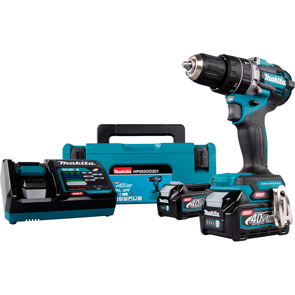 Аккумуляторная дрель-шуруповерт Makita HP002GD201 ударная