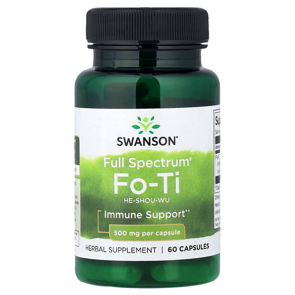 Swanson Vitamins, Full Spectrum®, горец многоцветковый, 500 мг, 60 капсул