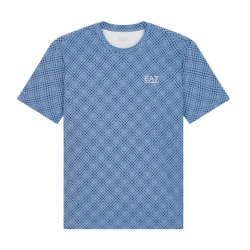Мужская теннисная футболка EA7 Man Jersey - optical blue/china