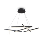 Подвесная светодиодная люстра Maytoni Line MOD016PL-L80BK
