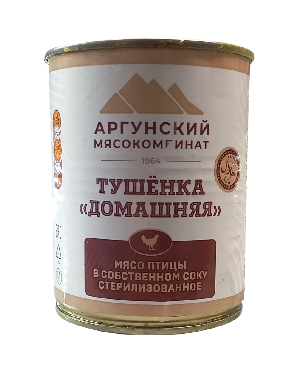 Тушёнка "Домашняя" из мяса птицы 338гр АМК
