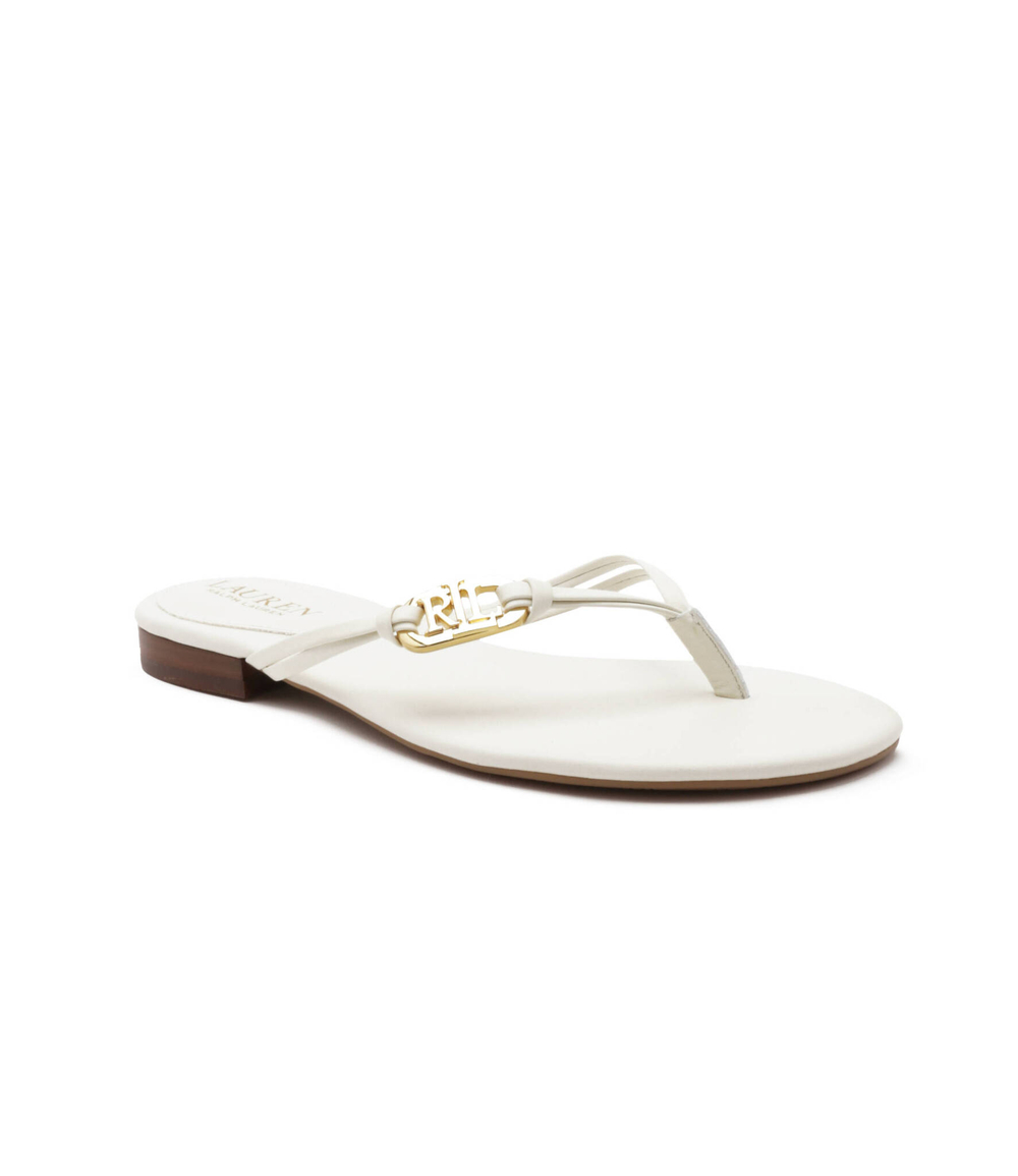 Кожаные вьетнамки LAUREN RALPH LAUREN - белый(802896830)