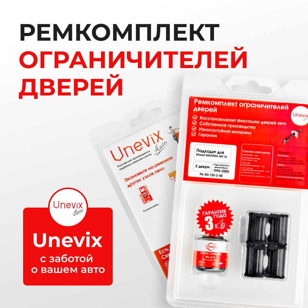Ремкомплект ограничителей дверей Nissan MAXIMA QX (I) A32 (2 двери, тип 30) 1994-2000
