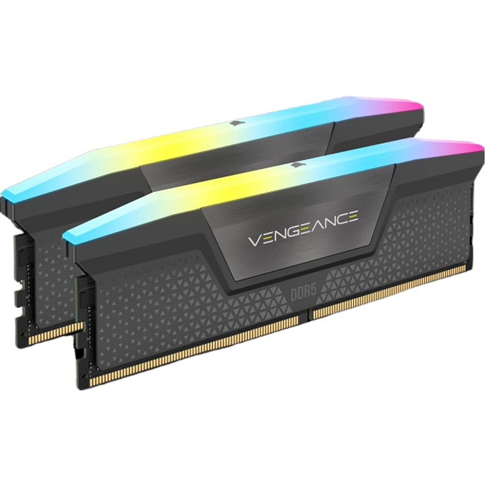 Оперативная память DIMM DDR5 32Gb, 6000Mhz, 2x16Gb, Corsair Venegance RGB, Black (CMG32GX5M2E6000Z36)