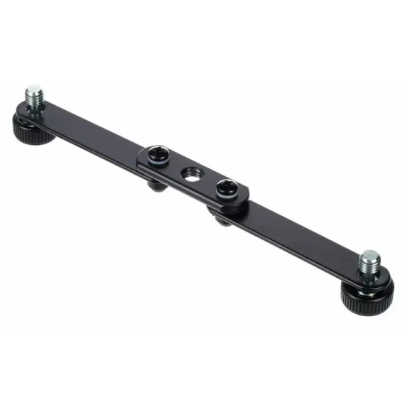 K&amp;M 23510-300-55 поворотный адаптер для установки двух микрофонов на одну стойку, длина 217 мм, стал