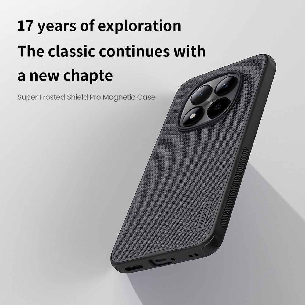 Чехол c встроенным круглым магнитом для Xiaomi Redmi Note 15 Pro+ 5G и Poco M8 Pro 5G, серия Super Frosted Shield Pro Magnetic от Nillkin