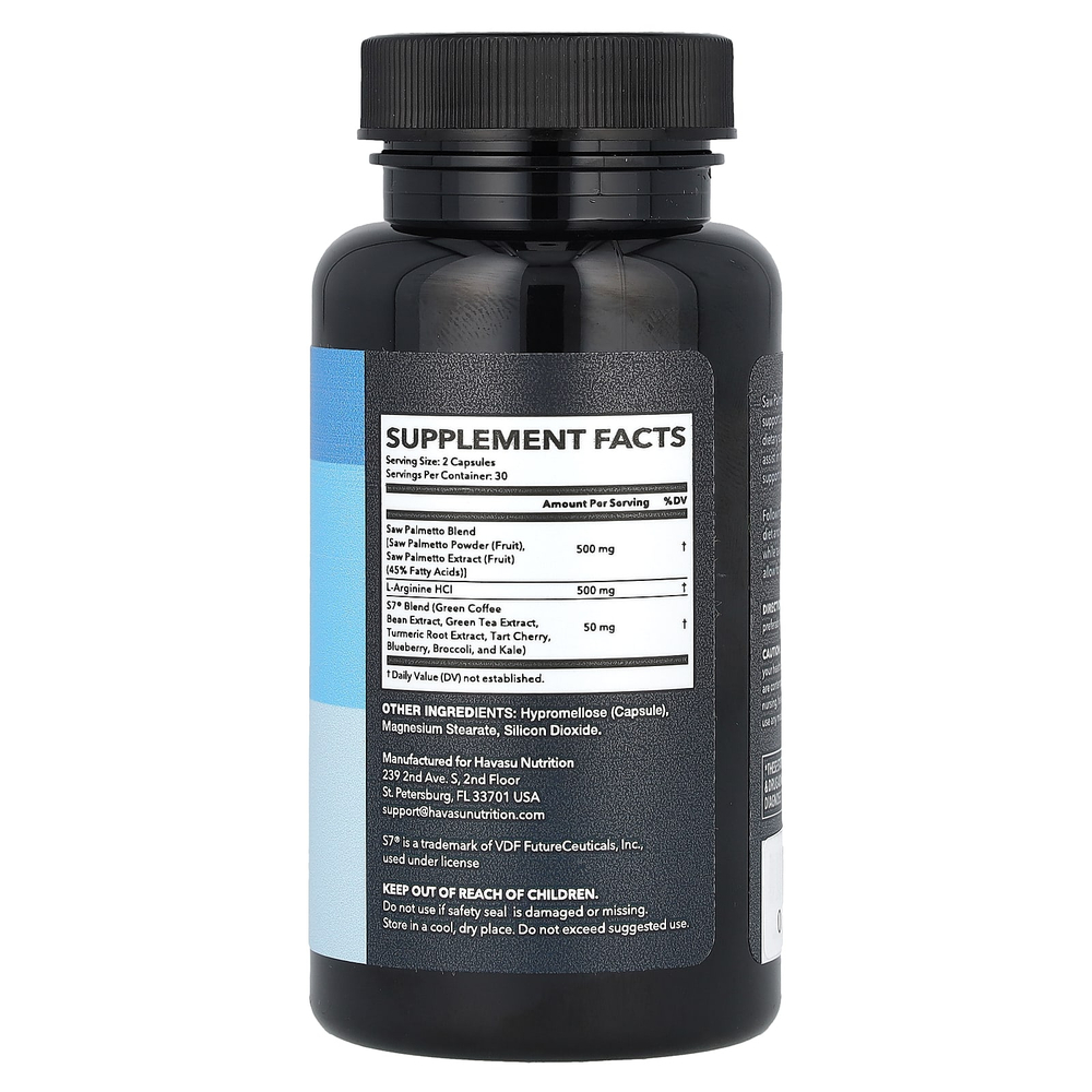 Havasu Nutrition, сереноя, активные мужчины с аргинином, 60 капсул