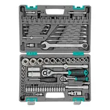 Набор инструментов, 1/2", 1/4", CrV, пластиковый кейс 82 предмета Stels — фото 3