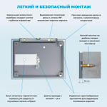 Настенное зеркало с подсветкой